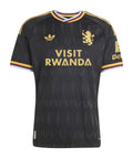 Aston Villa 2026-27 away shirt front in black with gold trim