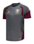 Aston Villa 2026-27 grey training shirt front with claret panels