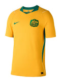 Australia 2026 home shirt front, Socceroos gold with green trim