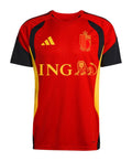 Belgium 2026 red training shirt front with ING sponsor