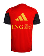 Belgium 2026 red training shirt back view