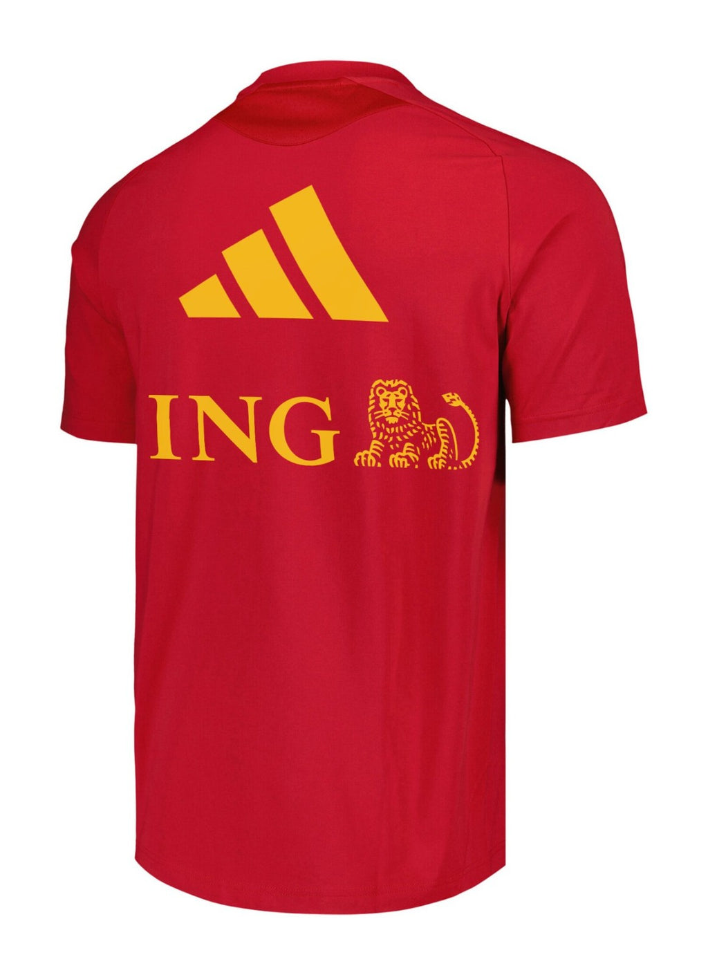 Belgium 2026 red travel shirt back view