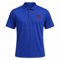 USA 2026 blue travel polo shirt front