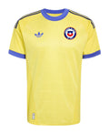 Chile 2026 goalkeeper shirt front, yellow with blue trim