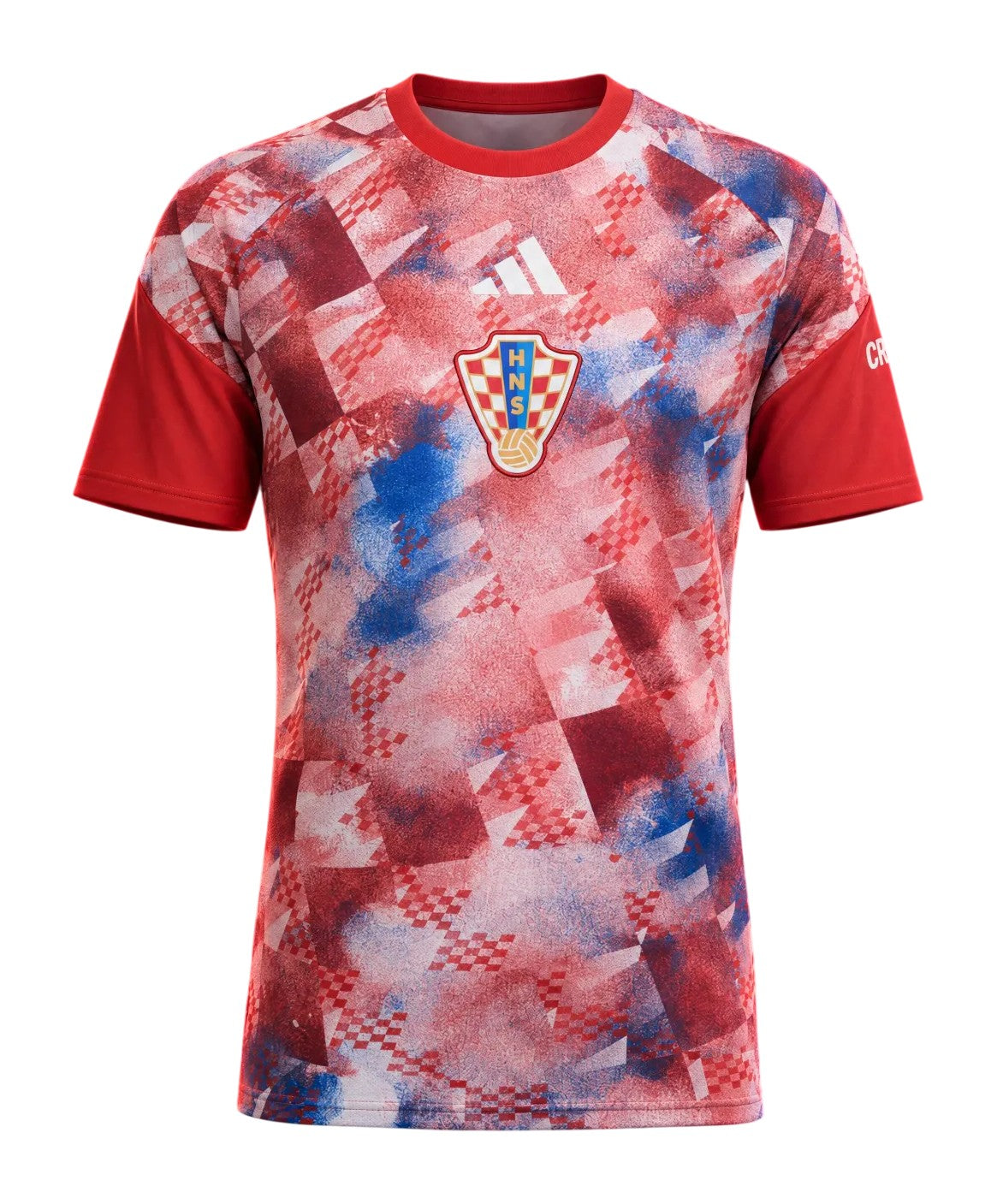 Croatia 2026-27 pre-match home shirt front with patchwork print