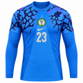 Nigeria 2026 blue goalkeeper shirt front, long sleeves