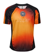 Denmark 2026-27 pre-match special shirt front, orange and black fade