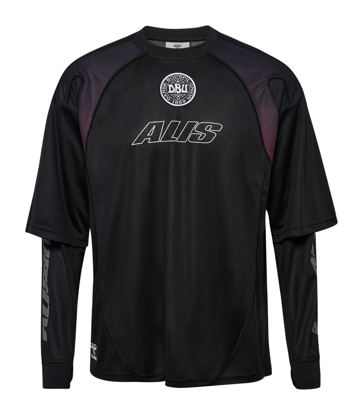 Denmark 2026-27 pre-match sweatshirt front in black