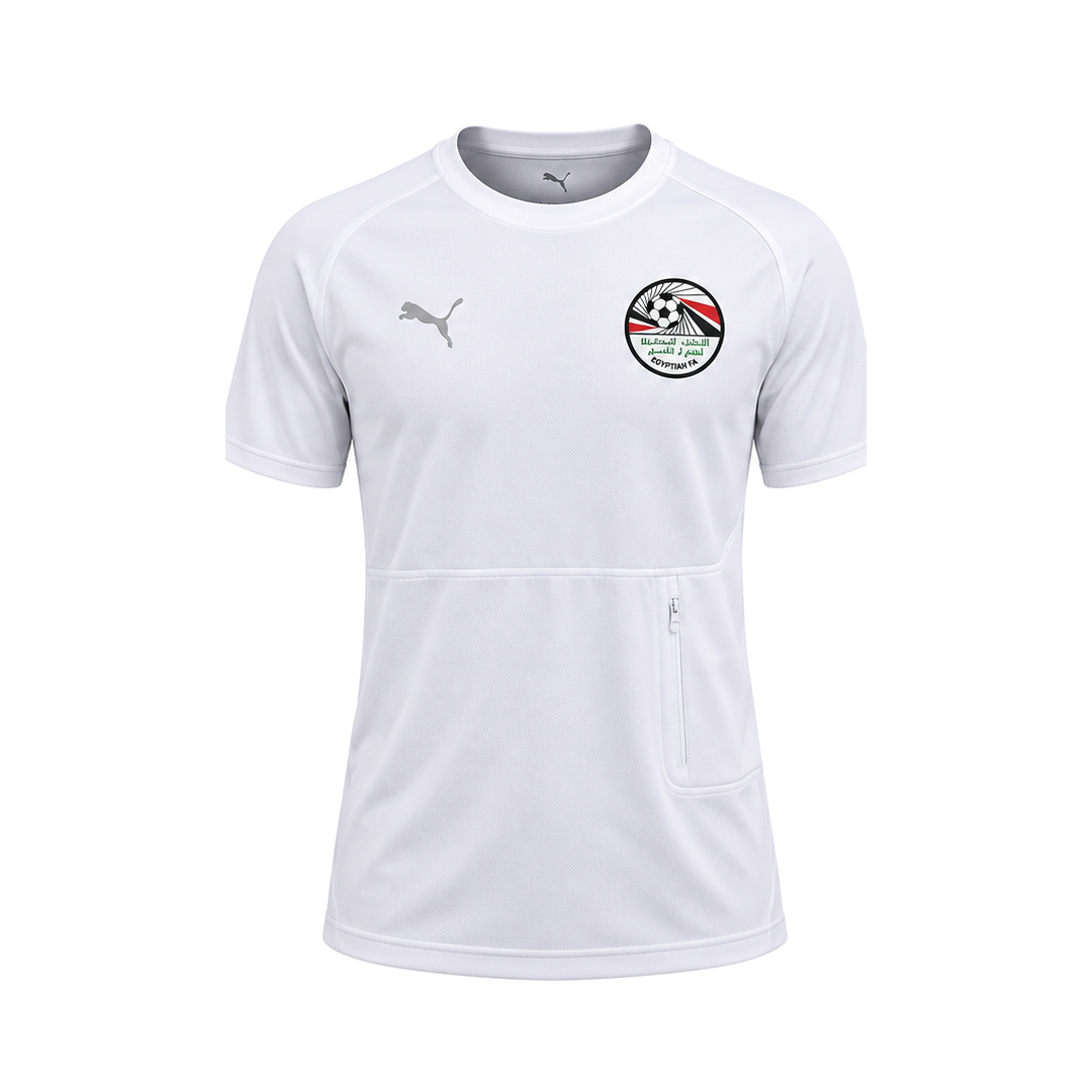 Egypt 2026 white travel shirt front with crest