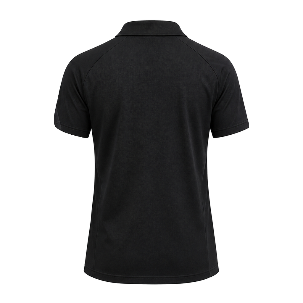 Egypt 2026 black travel polo shirt back view