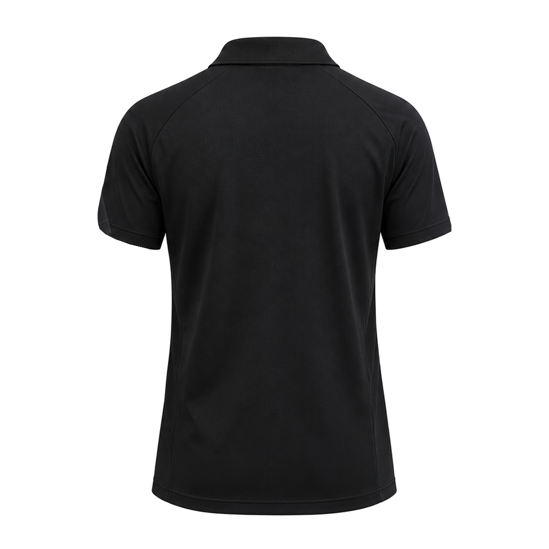 Egypt 2026 black travel polo shirt back view