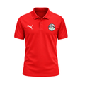 Egypt 2026 red travel polo shirt front with crest