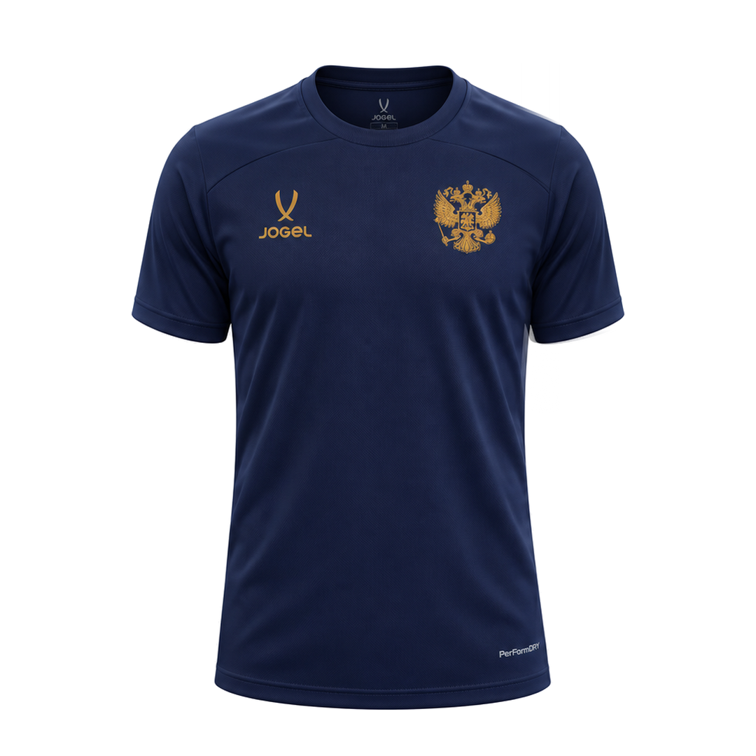 Russia 2026 navy training shirt front
