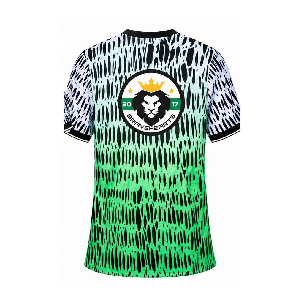 Nigeria 2026 pre-match shirt back with eagle badge