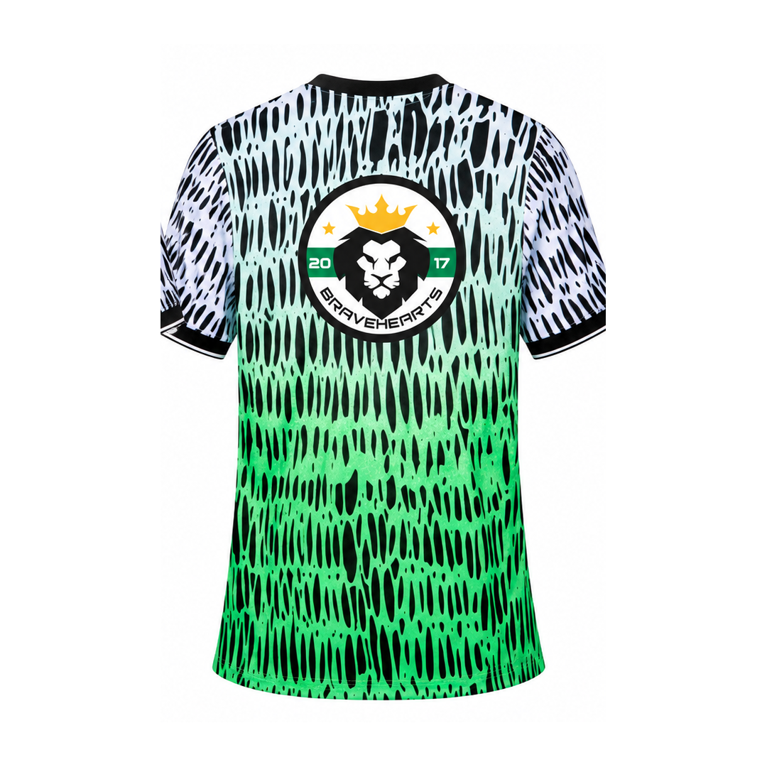 Nigeria 2026 pre-match shirt back with eagle badge