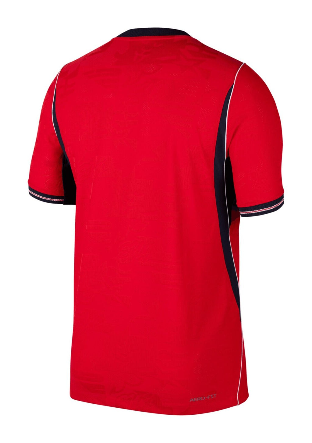 England 2026 away shirt back view in red