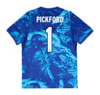 England 2026 blue goalkeeper shirt back with name and number 1