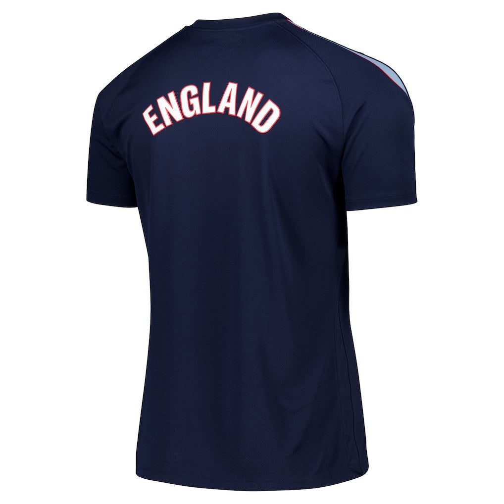 England 2026 navy training shirt back with ENGLAND lettering