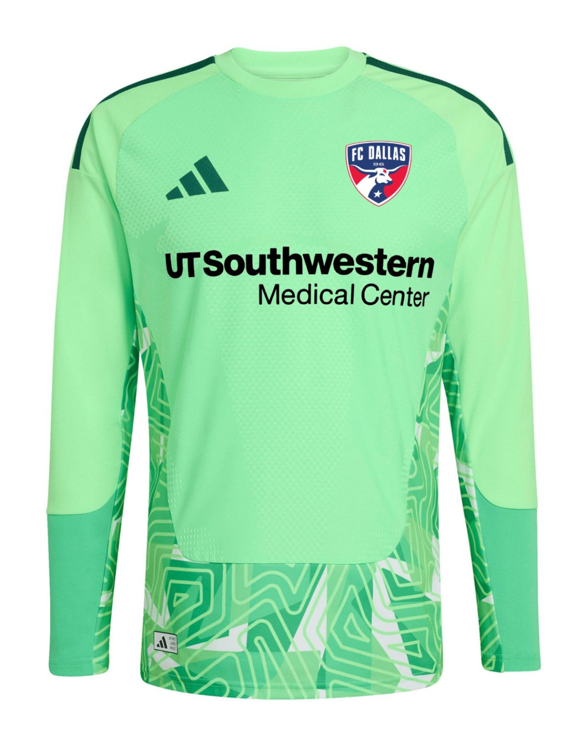 FC Dallas 2026 mint green goalkeeper shirt front, long sleeves