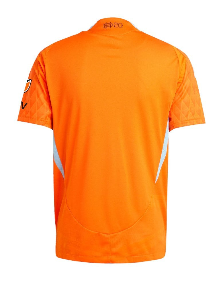 Houston Dynamo 2026 home shirt back view in orange