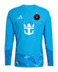 Inter Miami 2026 blue goalkeeper shirt front, long sleeves