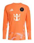 Inter Miami 2026 orange goalkeeper shirt front, long sleeves