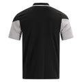 Inter Miami 2026 travel polo shirt back view, black with grey sleeves