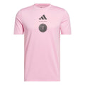 Inter Miami 2026 pink travel shirt front with black crest