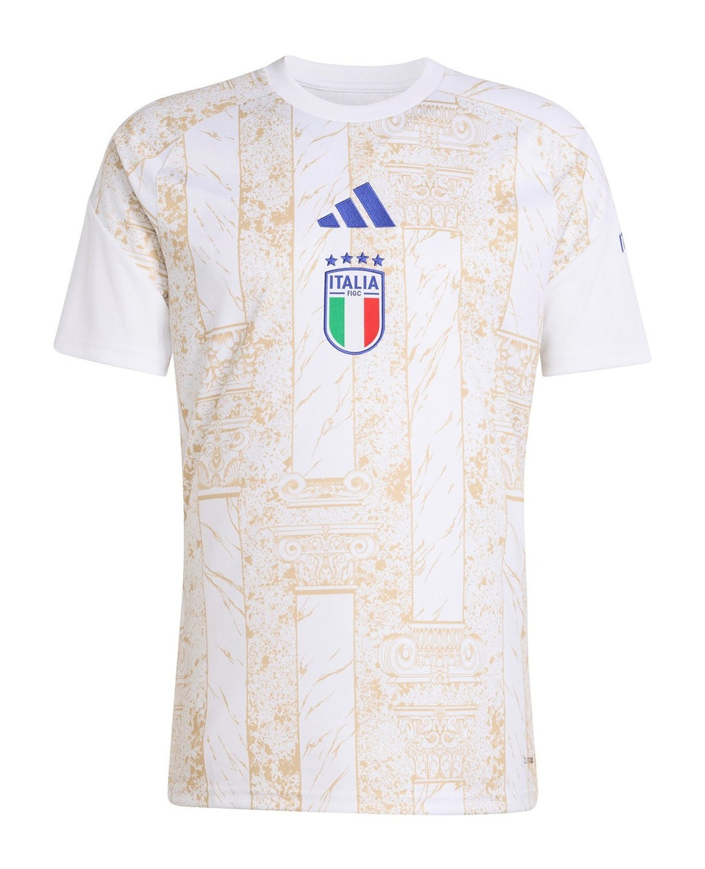 Italy 2026 pre-match home shirt front in cream
