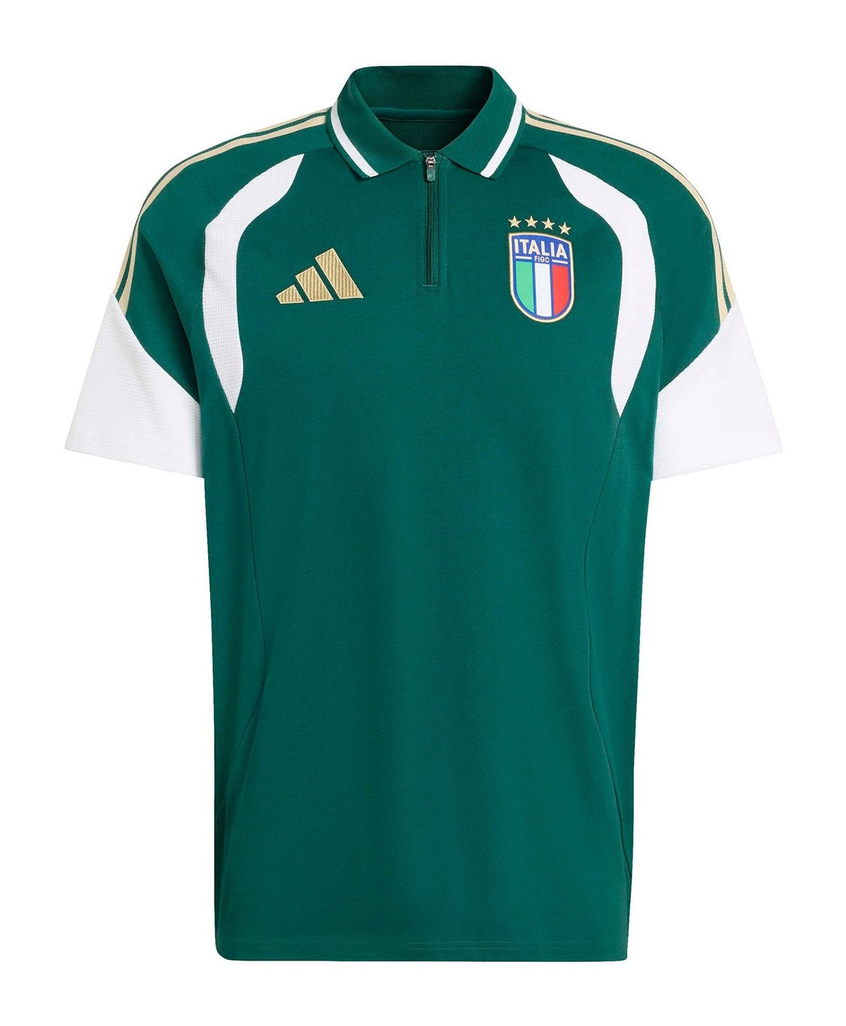 Italy 2026 green travel polo shirt front