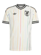 Japan 2026 away shirt front, cream with pinstripes