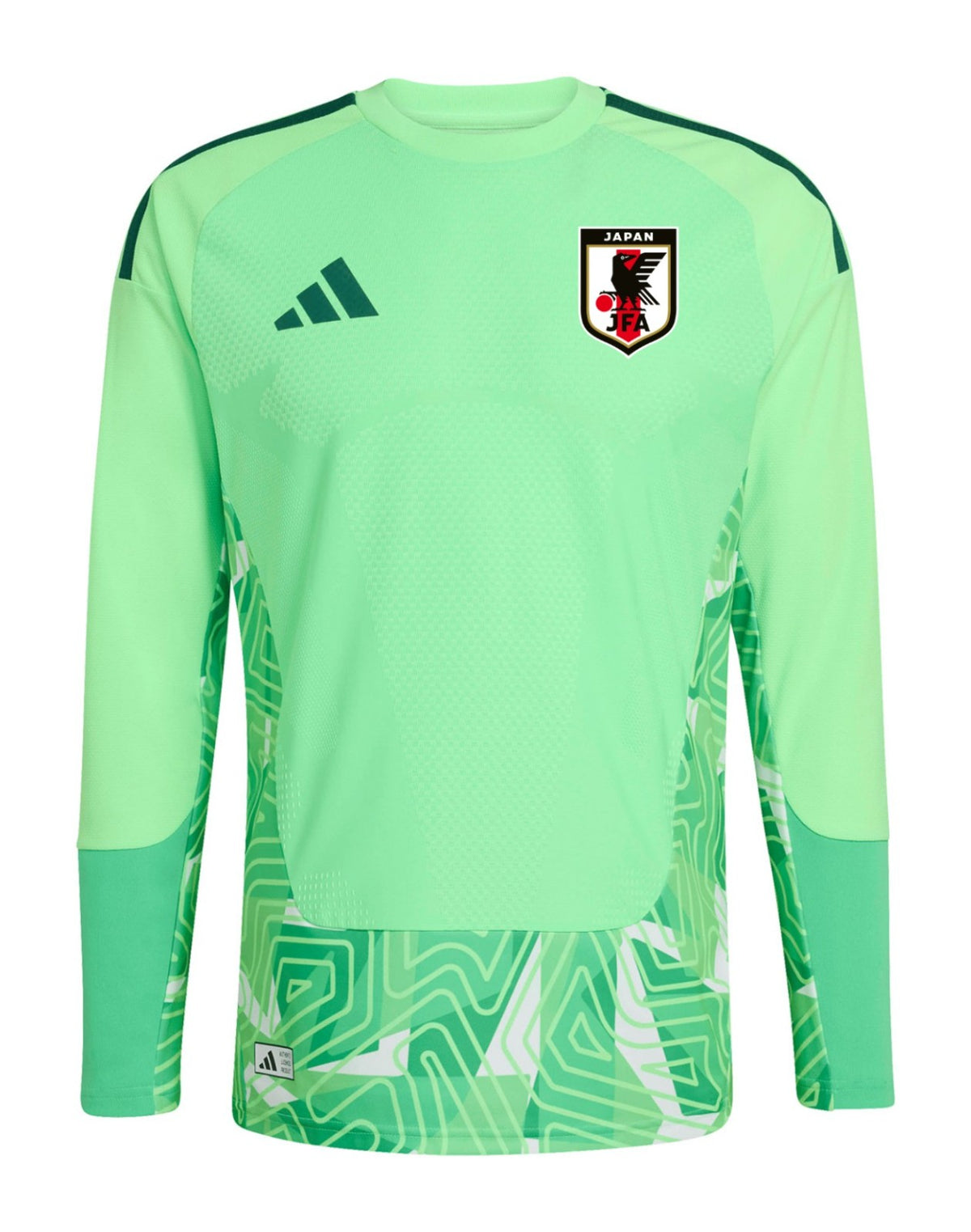 Japan 2026 mint long sleeve goalkeeper shirt front