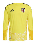 Japan 2026 yellow long sleeve goalkeeper jersey front