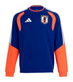 Japan 2026 training sweatshirt front in blue and orange