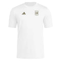 Los Angeles FC 2026 white pre-match shirt front with gold crest