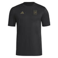 Los Angeles FC 2026 black pre-match shirt front with tonal crest