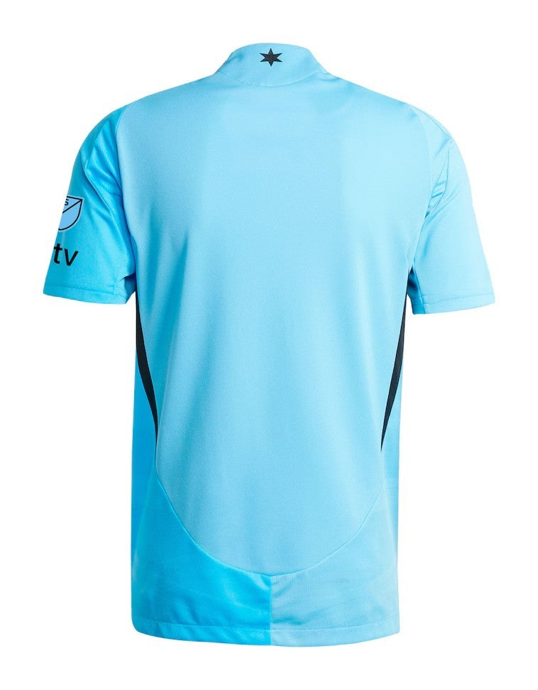 Minnesota United 2026 away shirt back view in light blue