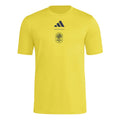 Nashville SC 2026 yellow travel shirt front with small club crest
