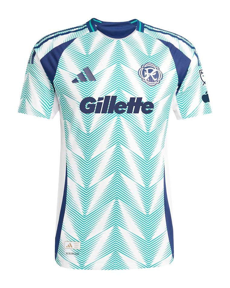 New England Revolution 2026 away shirt front, green and white pine pattern