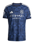 New York City FC 2026 away shirt front, deep blue All Nations kit