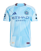 New York City FC 2026 home shirt front, sky blue Excelsior kit