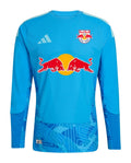 New York Red Bulls 2026 blue goalkeeper shirt front, long sleeves
