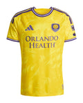 Orlando City 2026 away shirt front, yellow Sunken Treasure kit