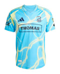 Philadelphia Union 2026 away shirt front, light blue Voltage design with yellow lightning