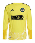 Philadelphia Union 2026 yellow goalkeeper shirt front, long sleeves