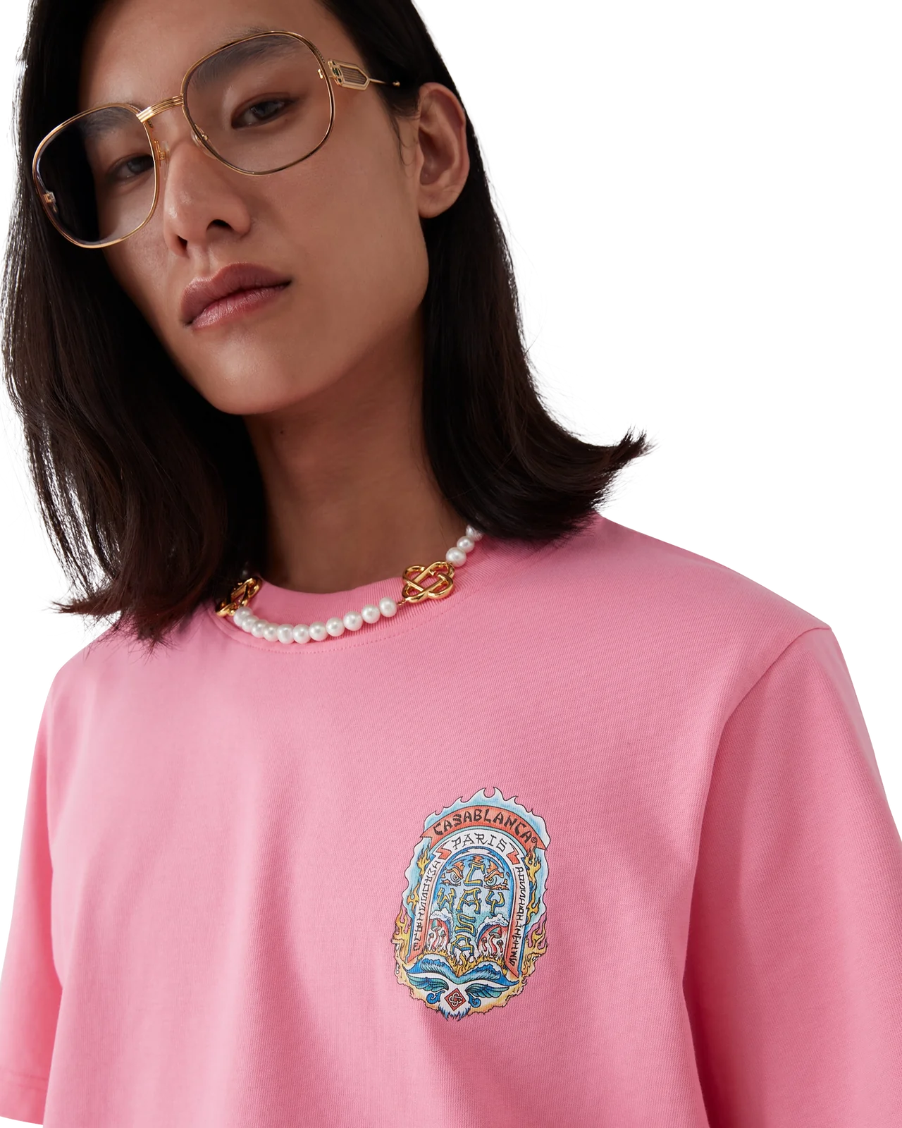 Pink Casablanca T Shirt