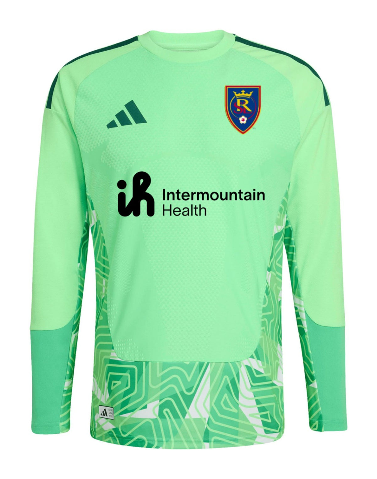 Real Salt Lake 2026 mint goalkeeper shirt front, long sleeves