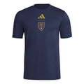 Real Salt Lake 2026 navy training shirt front with gold crest