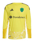 Seattle Sounders FC 2026 yellow goalkeeper shirt front, long sleeves