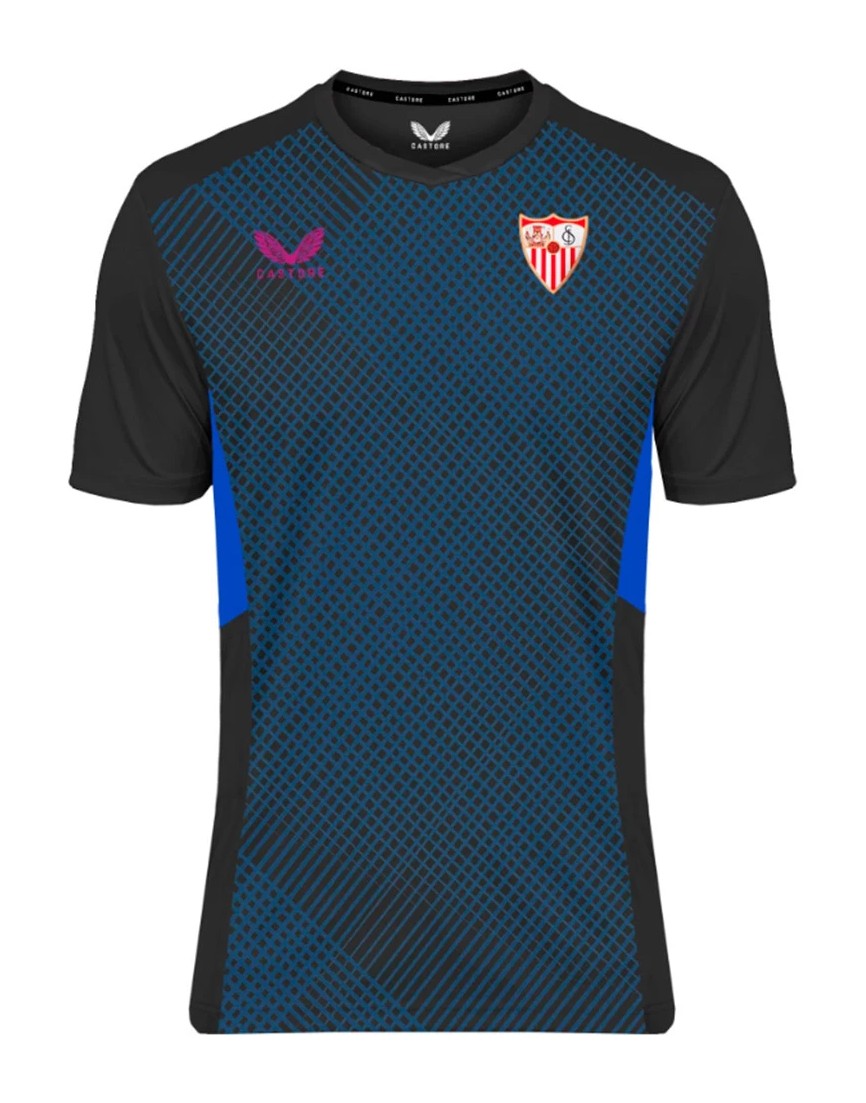 Sevilla FC 2023-24 Navy Pre-Match Shirt